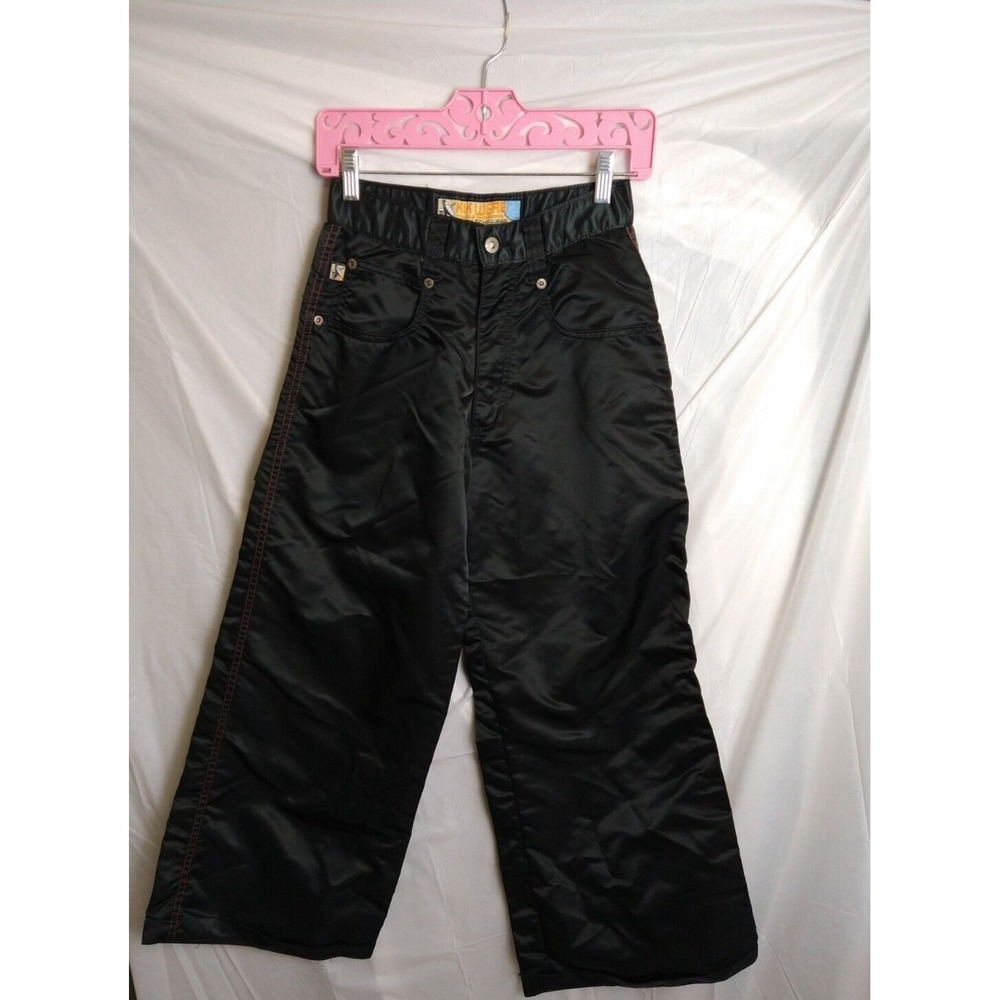 Kikwear Synthetic Tech Nylon Wide Rave Pants Mens 26 W Y2K Skater USA JNCO Style